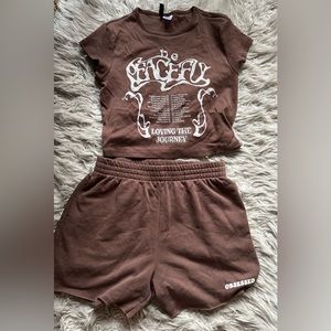 🤎H&M short set🤎